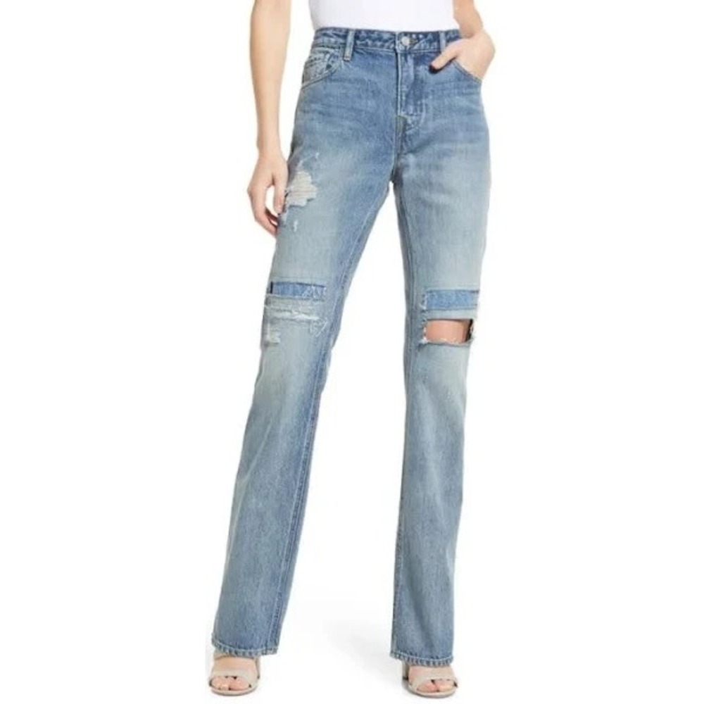 Frame The Low Boot Jeans In Spears Women's Size 31 Distressed NWT
